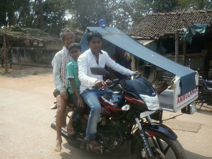 Motorcycle-ambulance